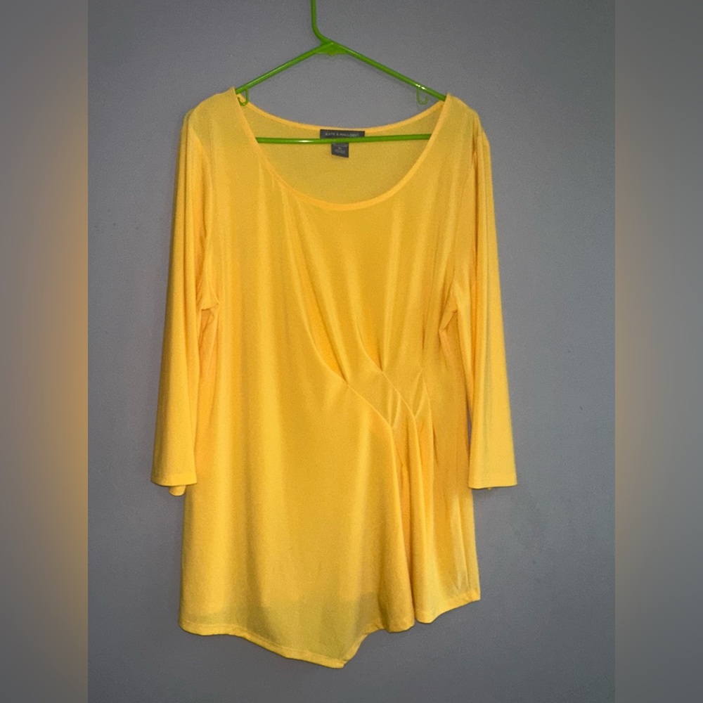 Kate & Mallory Sunny Yellow Long Sleeve Top